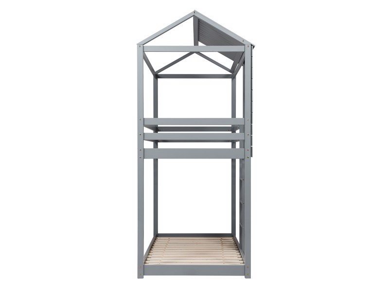 Land Of Beds Explorer Grey Wooden Bunk Bed10