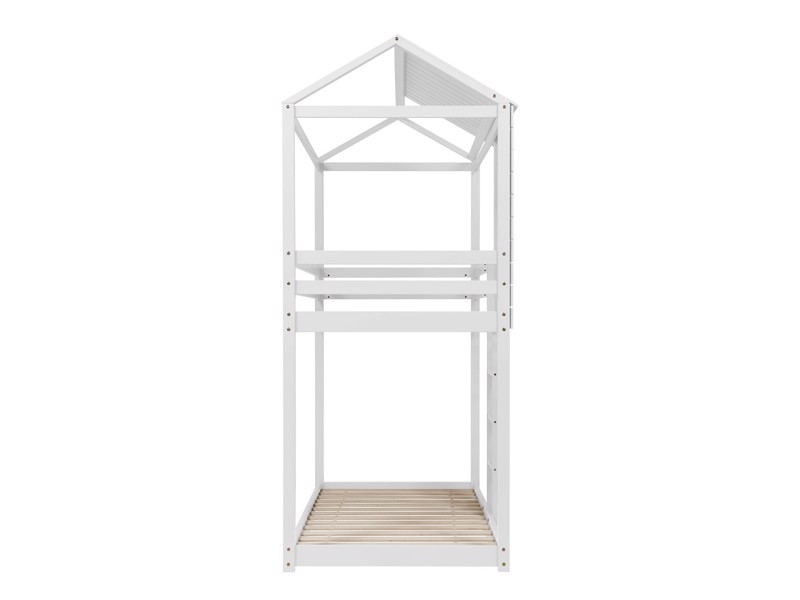 Land Of Beds Explorer White Wooden Bunk Bed9
