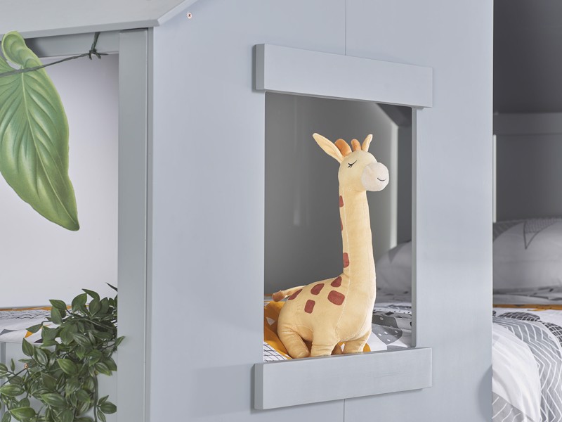 Land Of Beds Jungle Grey Wooden Bunk Bed3