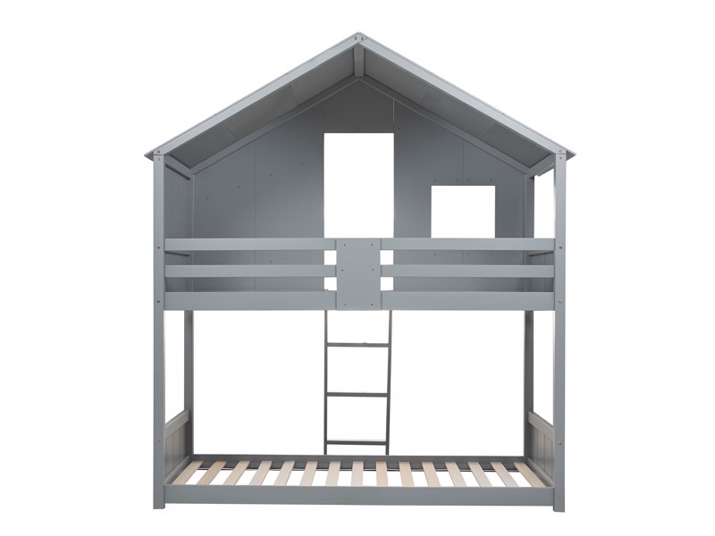 Land Of Beds Jungle Grey Wooden Bunk Bed9