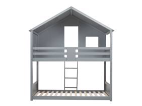 Land Of Beds Jungle Grey Wooden Bunk Bed9