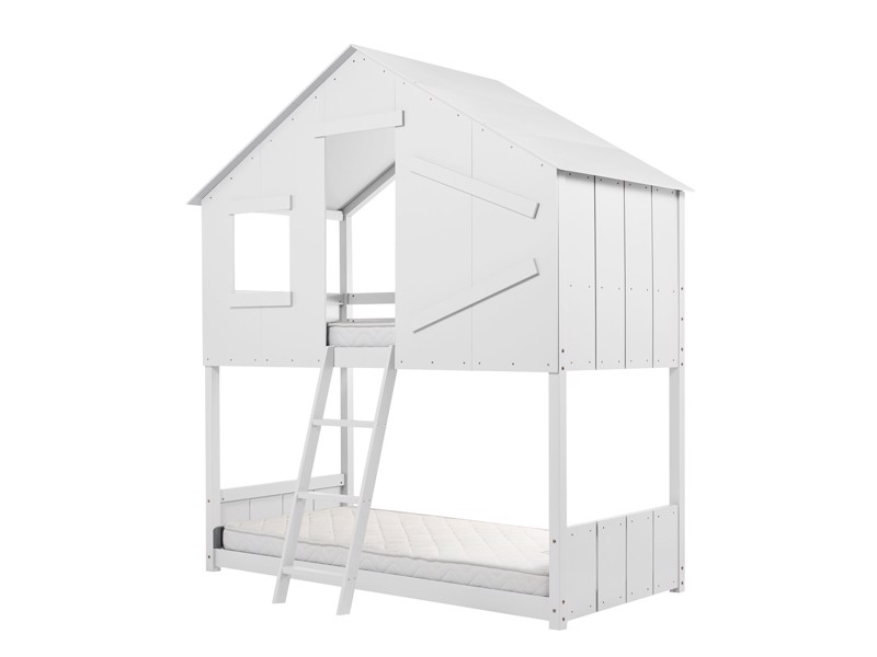 Land Of Beds Jungle White Wooden Bunk Bed5