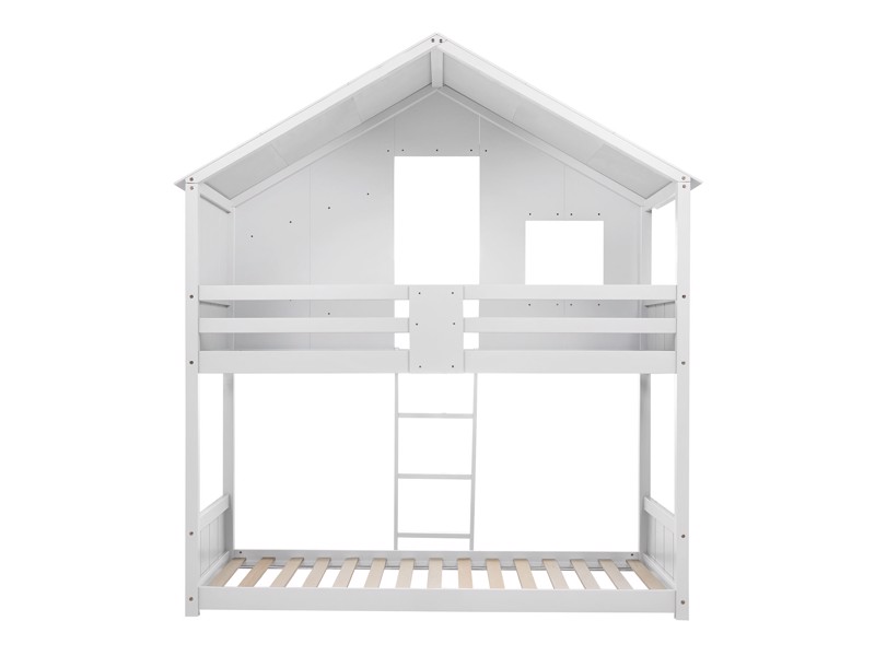 Land Of Beds Jungle White Wooden Bunk Bed7