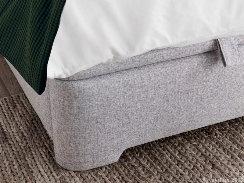 Land Of Beds Harding Marbella Grey Fabric Ottoman Bed4