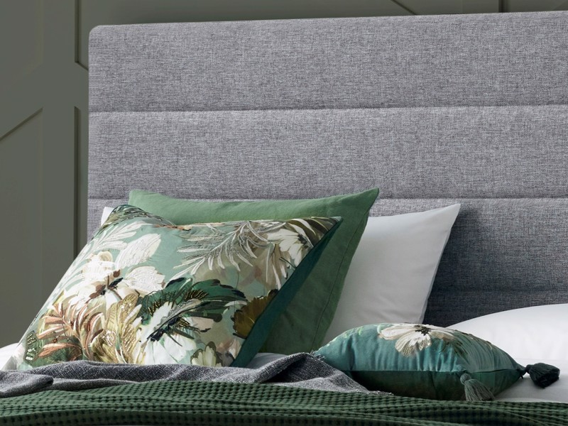 Land Of Beds Harding Marbella Grey Fabric Super King Size Ottoman Bed2