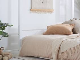Land Of Beds Modena White Wooden Bed Frame3