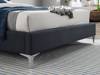 Land Of Beds Marbella Charcoal Fabric Bed Frame2