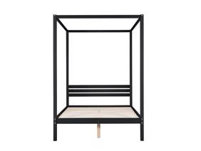 Land Of Beds Ascot Black Wooden Bed Frame5