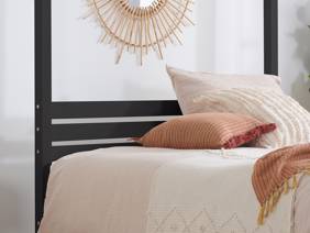 Land Of Beds Ascot Black Wooden Bed Frame3