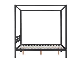 Land Of Beds Ascot Black Wooden Bed Frame5