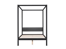 Land Of Beds Ascot Black Wooden Bed Frame6