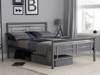Land Of Beds Blackley Silver Metal Bed Frame1