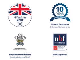 Sleepeezee Ortho Bespoke Gold Small Double Divan Bed7