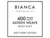 Bianca Fine Linens Cotton Sateen White Duvet Cover Set5