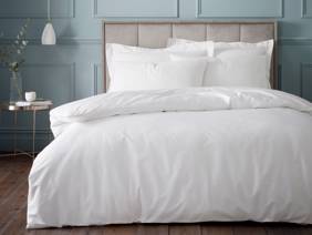 Bianca Fine Linens Egyptian Cotton White Duvet Cover Set1