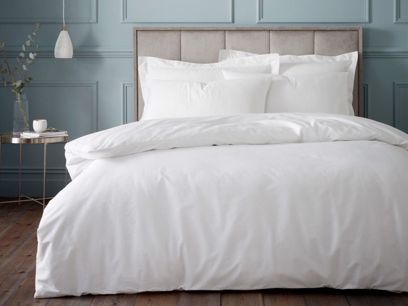 Bianca Fine Linens Egyptian Cotton White Duvet Cover Set1