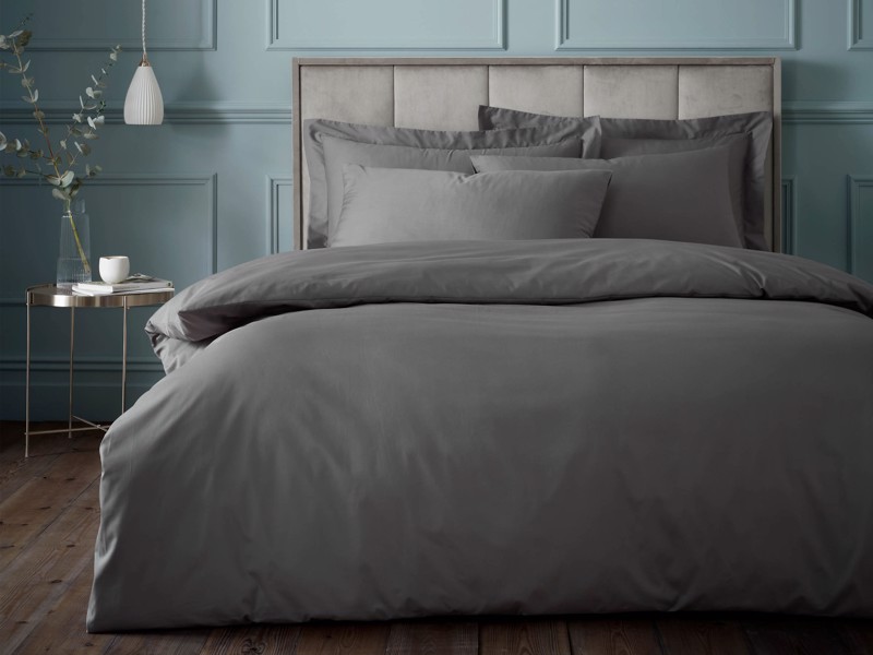 Bianca Fine Linens Egyptian Cotton Charcoal Duvet Cover Set1