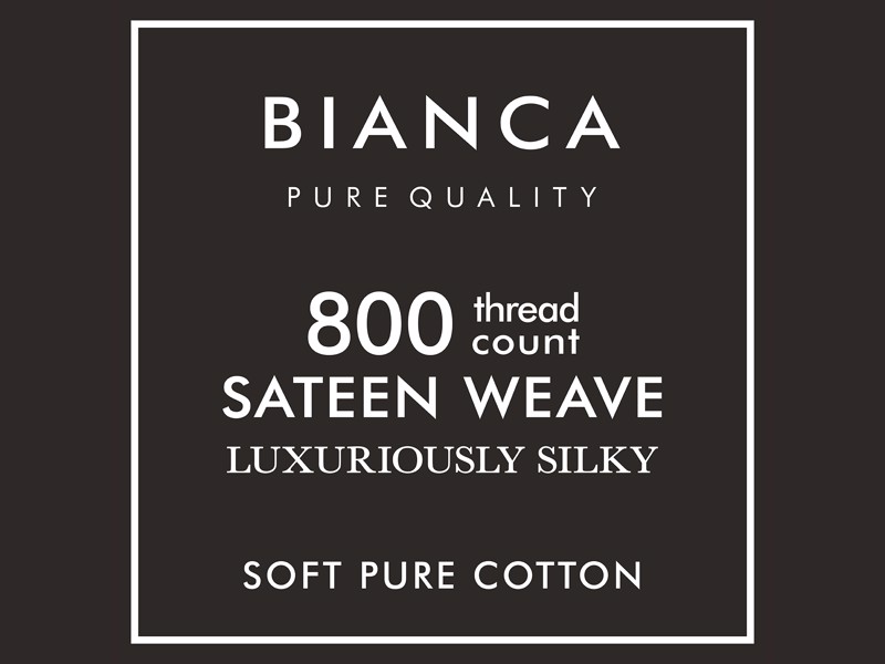 Bianca Fine Linens Luxury Cotton Sateen White King Size Duvet Cover Set5