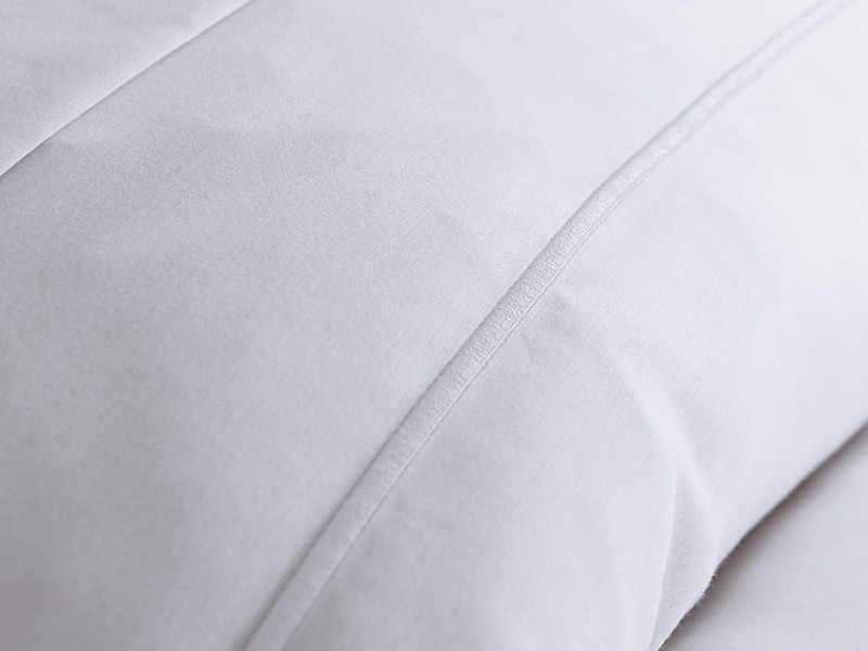 Bianca Fine Linens Luxury Cotton Sateen White Duvet Cover Set4