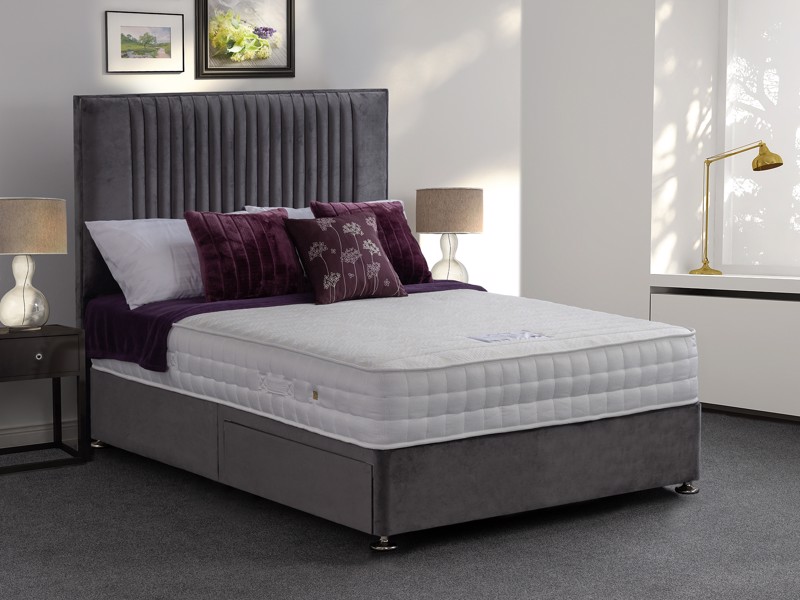 Land Of Beds Inspire Memory King Size Divan Bed1