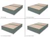 Land Of Beds Inspire Memory Small Double Divan Bed5