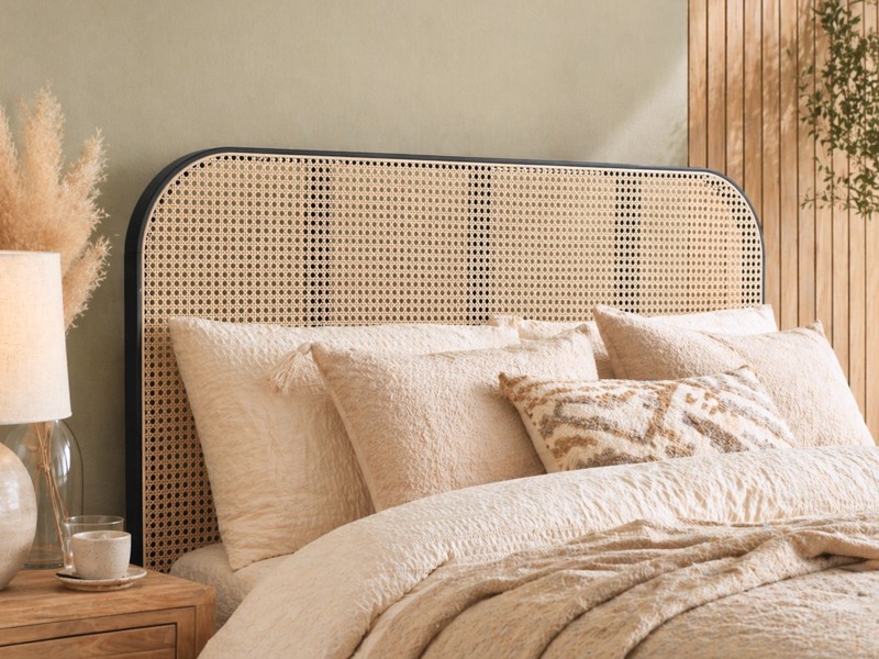 Land Of Beds Cannes Black Wooden Bed Frame3