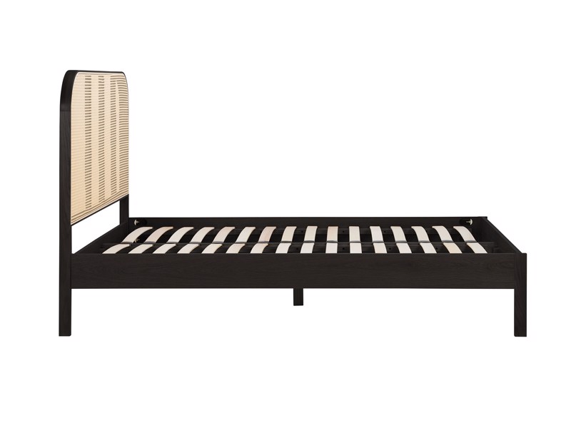 Land Of Beds Cannes Black Wooden Bed Frame8