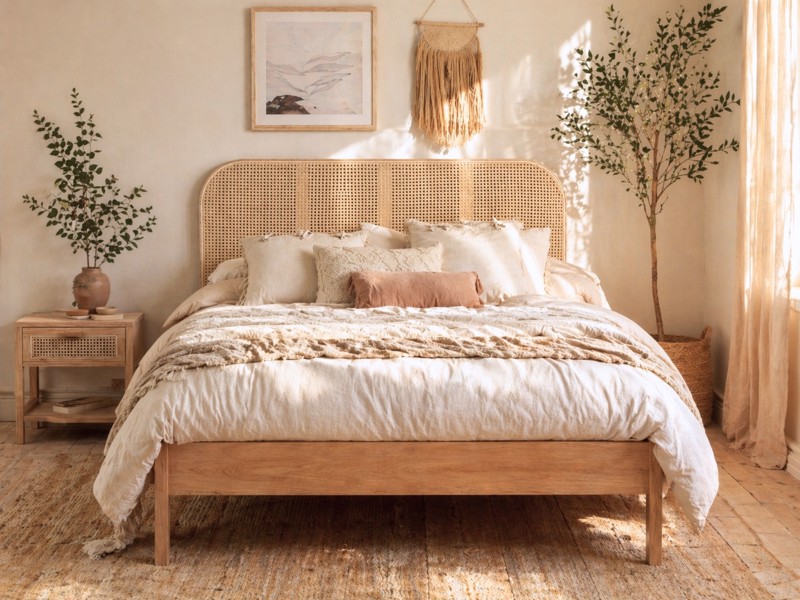 Land Of Beds Cannes Oak Wooden Bed Frame3