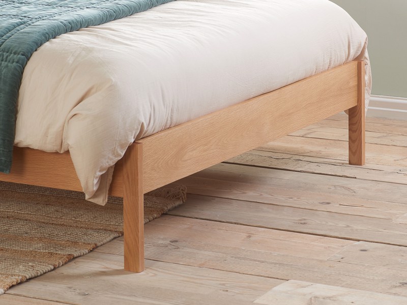 Land Of Beds Cannes Oak Wooden Bed Frame3