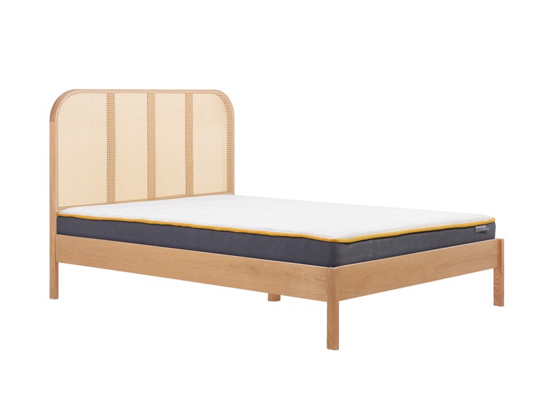 Land Of Beds Cannes Oak Wooden Double Bed Frame6
