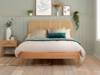 Land Of Beds Cannes Oak Wooden Double Bed Frame5
