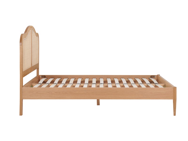 Land Of Beds Paris Oak Wooden Double Bed Frame5