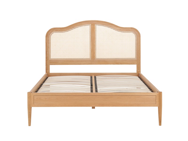 Land Of Beds Paris Oak Wooden Double Bed Frame8
