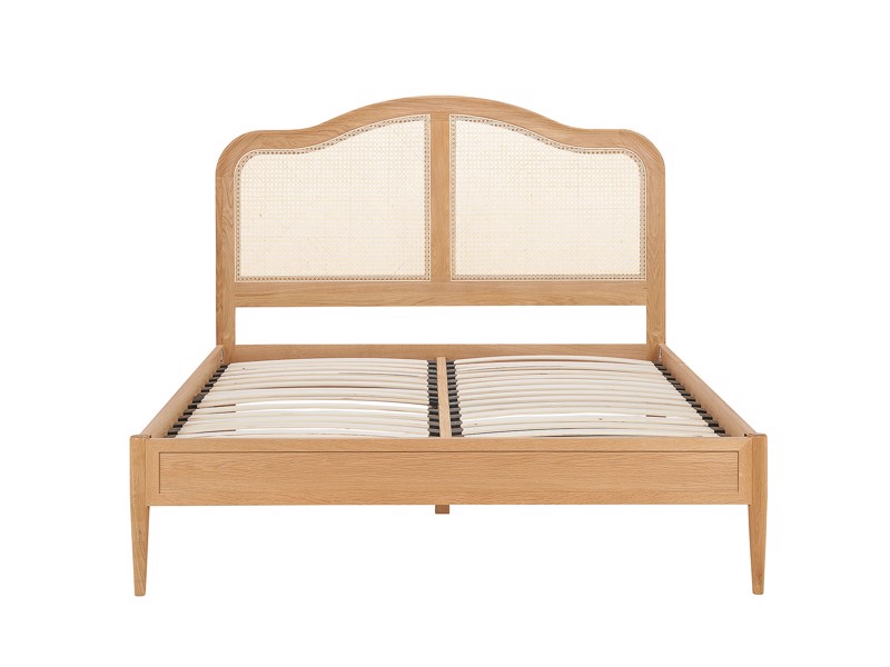 Land Of Beds Paris Oak Wooden Bed Frame7