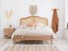 Land Of Beds Paris Oak Wooden Bed Frame2