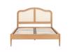 Land Of Beds Paris Oak Wooden Bed Frame7