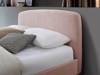 Land Of Beds Teddy Blush Pink Fabric Bed Frame3