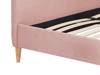 Land Of Beds Teddy Blush Pink Fabric Bed Frame7