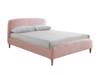 Land Of Beds Teddy Blush Pink Fabric Bed Frame6