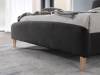 Land Of Beds Teddy Charcoal Fabric Bed Frame2