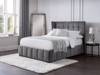 Land Of Beds Pandora Grey Fabric Bed Frame1