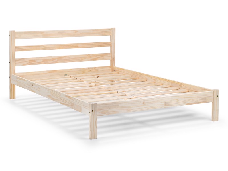 Land Of Beds Roxana Pine Wooden Single Bed Frame2