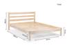 Land Of Beds Roxana Pine Wooden Single Bed Frame5