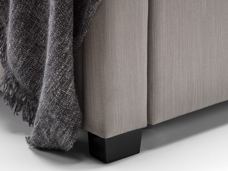 Land Of Beds Cordelia Grey Fabric Bed Frame5