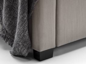 Land Of Beds Cordelia Grey Fabric Bed Frame5