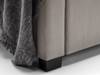 Land Of Beds Cordelia Grey Fabric Bed Frame5