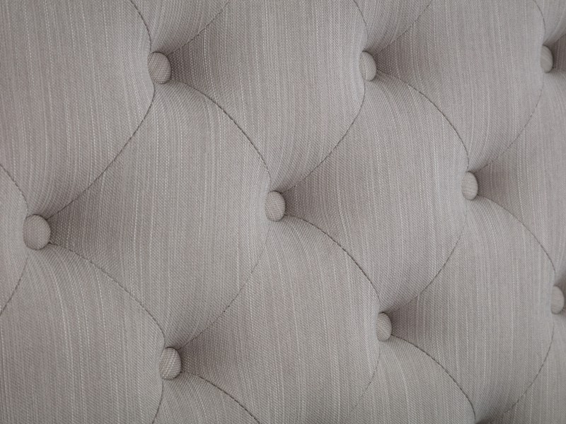 Land Of Beds Cordelia Grey Fabric Bed Frame3