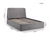 Land Of Beds Estelle Grey Fabric Ottoman Bed7