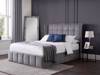 Land Of Beds Pandora Grey Fabric Ottoman Bed1