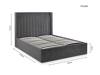 Land Of Beds Raya Grey Fabric Ottoman Bed5